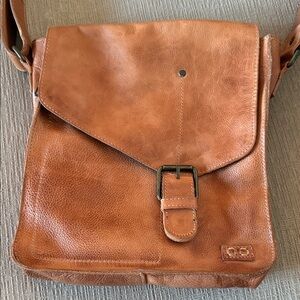 Bed Stu Tan Leather Messenger Bag